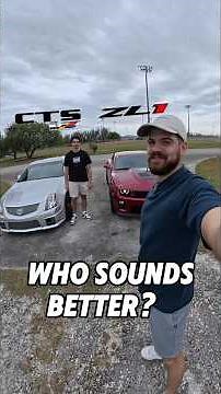 CAMARO ZL1 vs. CTS V REV BATTLE🔥 Who Sounds Better? #zl1 #ctsv #lsa