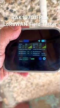 LoRaWAN Testing using RAKwireless Field Tester Plus. It shows both uplink and downlink parameters!