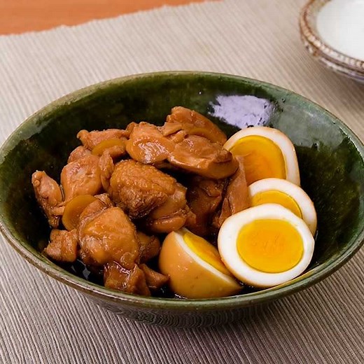 コクうま♪ 鶏もも肉とゆで卵の醤油煮のレシピ動画・作り方 | デリッシュキッチン