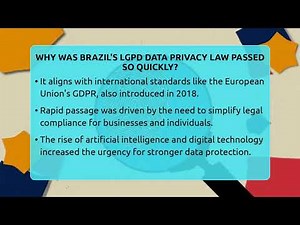 Why Was Brazil's LGPD Data Privacy Law Passed So Quickly? - AI and Technology Law