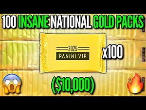 I SPENT $10,000 ON 100 INSANE 2025 PANINI NATIONAL VIP GOLD PACKS (CRAZY HITS)! 😱🔥
