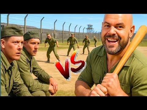 US Guards Challenged German POWs For Baseball; POWs vs. Guards. WW2