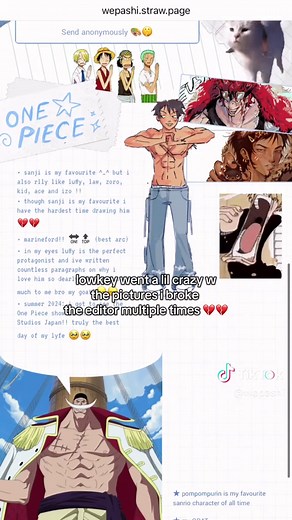 Creative Straw Page Project: One Piece Art Fun