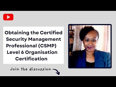The Certified Security Management Professional (CSMP) Level 6 Course Program by ISMI - UK