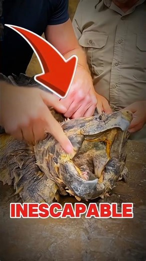 It almost took his finger off #wildlife #natureisscary #animalfacts #caughtoncamara #viralshorts