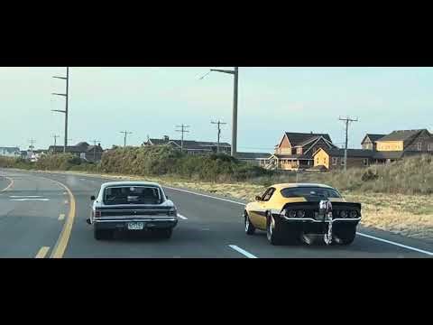 2 Blown Pro Street cars Cruisin OBX Rod and Custom Festival.