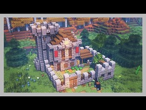 MINECRAFT | COMO CONSTRUIR UN CASTILLO PEQUEÑO BONITO | HOW TO BUILD A SMALL AND BEAUTIFUL CASTLE