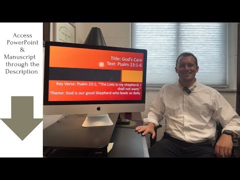 Psalm 23:1-6, "God's Care," a Lesson Overview from Lifeway Explore the Bible for 08/10/25