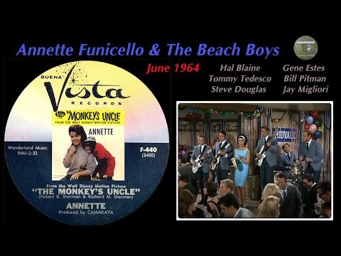 Annette Funicello & The Beach Boys "The Monkey's Uncle" 1964 Hal Blaine Tommy Tedesco Bill Pitman