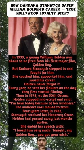 How Barbara Stanwyck Saved William Holden’s Career — True Hollywood Loyalty Story