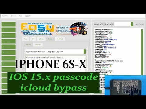 Bypass Ramdisk Ios 15.x Iphone 6s to X passcode Icloud Bypass l EFT PRO I