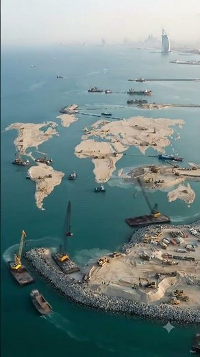 How Dubai Built The World Islands in the Middle of the Sea | Real Construction Timelapse #Dubai 4K