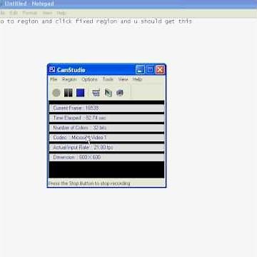 How to make camstudio recording screen bigger