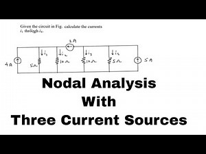Node Voltage Method Circuit Analysis With Current Sources | Electrical Engineering