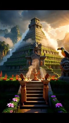 Echoes of the Maya 🌿✨ | Sacred Temples, Hidden Waterfalls & Jungle Spirits (Cinematic 8K)