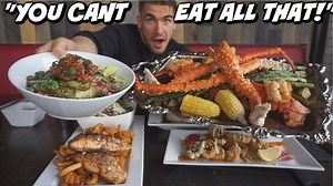 389K views · 10K reactions | The ultimate seafood feast! No way one man can eat all that delicious looking food! | Joel Hansen - Model Vs Food | Facebook