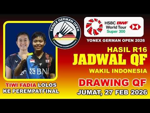 LANNY/APRI KEOK.! TIWI/FADIA QUARTERFINAL // YONEX GERMAN OPEN 26 // JUMAT 27 FEB 26