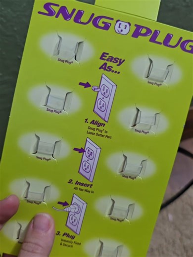 Plug ins to loose? Use Snug Plug to help them stay in place. @Ontel Products #snugplug #outletplug #travelhack #homehack #ad https://ontelcollabs.com/TintSnugPlug1025