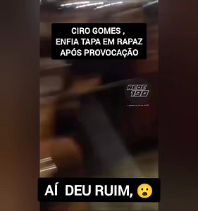 Vídeo: Após ser chamado de 'bandido', Ciro Gomes dá tapa no rosto de homem em Fortaleza Episódio aconteceu durante um show de samba em Fortaleza, na noite de domingo (03) | REDE 190