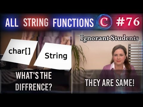 STRING FUNCTION - WHAT WHY WHERE & HOW ? | C Language Tutorial (Hindi Version) | #76 | Arpit Katiyar