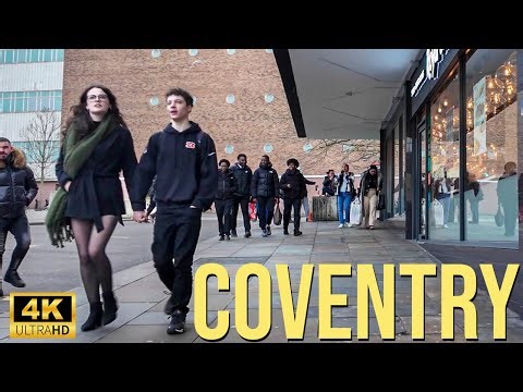 Coventry - City Tour 2025| Walking The Streets of Coventry | Central Coventry Walk [4K HDR]