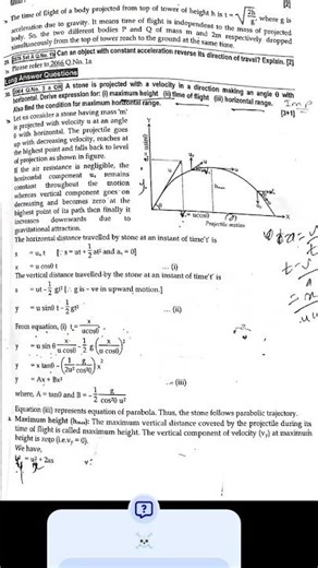 Kinematics all imp question and numerical Class 11 #questionreaveled☠️#physics #questions