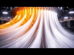 Synthetic Fiber (Polyester) Manufacturing Process | Inside a Modern Textile Factory