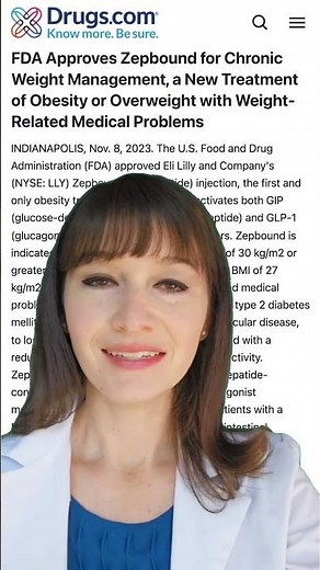 Weight loss - New FDA approved drug: Zepbound #zepbound #weightloss #fdaapproved
