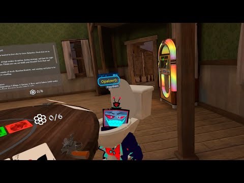 Liars bar in vrchat with the hellaverse