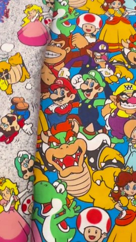 Super Mario Fabrics| Multiple Cotton Patterns | Luigi Peach Bowser Daisy Yoshi Kong - Etsy