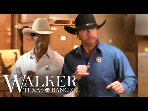 Walker, Texas Ranger | Trivette And Walker Fight In Warehouse (ft. Chuck Norris) | Wild Westerns