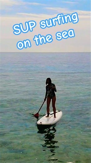 💙SUP surfing in good conditions #shorts #standup #standuppaddle boarding #surfer #surfinggirl #surf