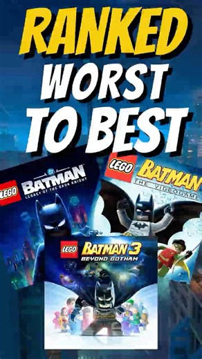 Ranking Every LEGO Batman Game From Worst To Best #legobatmanlegacyofthedarkknight #legobatman