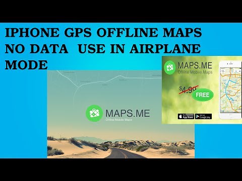 How to use your IPhone or android as a GPS without using any DATA