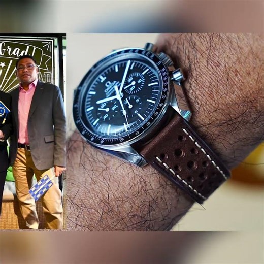 Long-Distance Love: Dad's Omega Watch Gift to Son #shorts