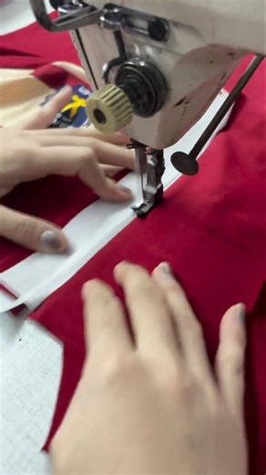 How to Placket Attach on Polo Shirt #howto #placketjoin #placketbox