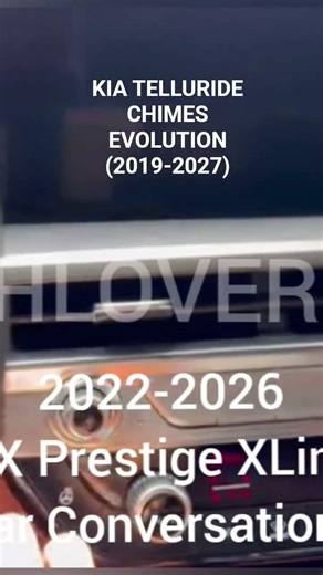 Evolution of KIA TELLURIDE Chimes (2019-2027) #automobile #car #kia #carchime