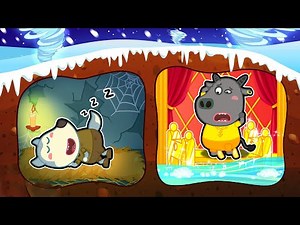 Familia Wolfoo Español | WOLFOO TIENE UN REFUGIO SUBTERRÁNEO POBRE PERO SEGURO - Dibujos Animados