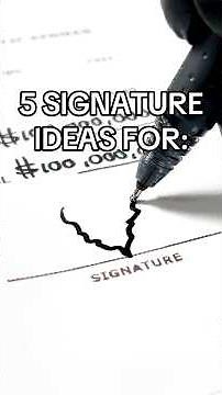 Signature ideas for “V”