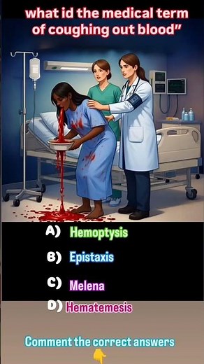 What is the medical term of coughing out blood "