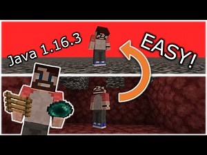 How to get on the NETHER ROOF Minecraft Java 1.16.3