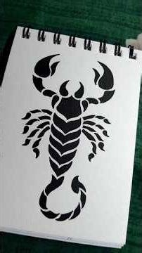 Scorpio 🦂 Drawing With Black Pen #like #shorts #subscribe 👌💯