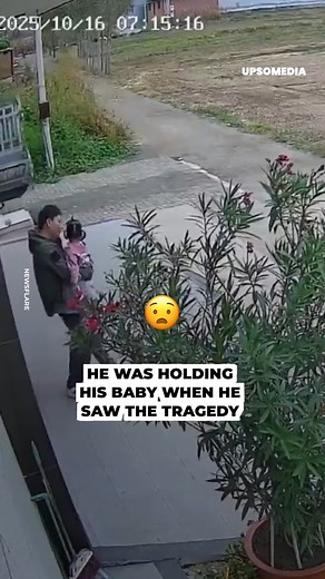Cameras captured the chilling moment when a father stepped between n out-of-control truck and his expensive car. Too bad he didn't face the danger alone 😮‍💨 | Positive