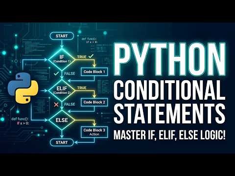 31 🐍 Python Conditional Statements Explained | if, if-else & if-elif-else