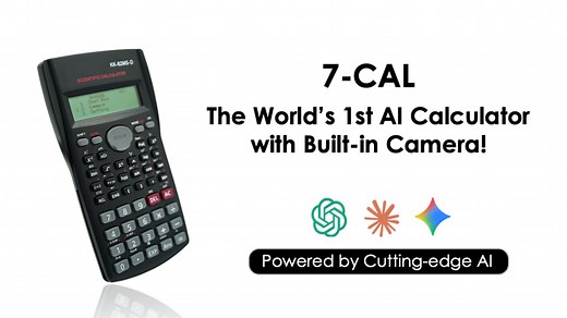7-CAL: The World's First AI Calculator with Built-in Camera!