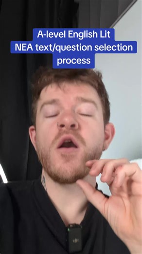 A-level English Lit - NEA text/question selection process #louisdoesenglish #myedspace #english #alevels #myedspaceenglish