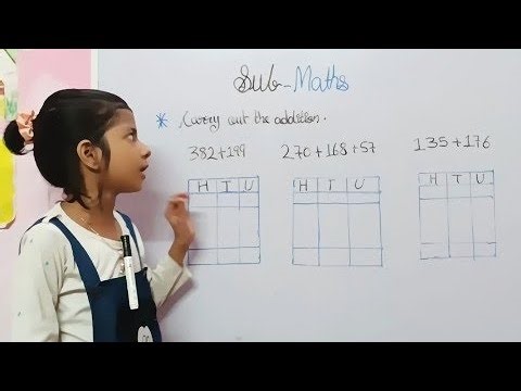 Addition Carry Over Simple Maths By Jhanvigupta Ghanaa