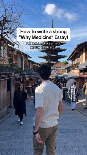Don & Woo | Med Students🩺 on Instagram: "✨ How to Write a Powerful “Why Medicine” Essay for BS/MD ✨ Your “Why Medicine?” essay can make or break your BS/MD application. It’s not just about saying you want to help people—it’s about showing your unique story and perspective. Here’s how to make it stand out: 1️⃣ Start with a story, not a statement. Instead of writing “I want to be a doctor because I love science,” begin with a specific patient encounter or meaningful moment. For example: shadowing