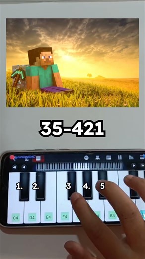 Minecraft theme tutorial for beginners | subscribe | #piano