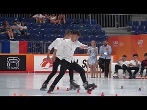 2019 WRG Inline Freestyle Pair Slalom 1st Place Degli Agostini Valerio/Guslandi Lorenzo (ITA)